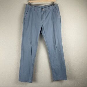 Mens Bonobos Washed Chino Pants‎ Slim Straight Infinity Blue 35
